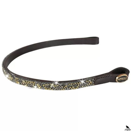 Horses Gold Spark Browband hnedá